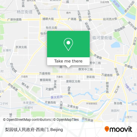 梨园镇人民政府-西南门 map