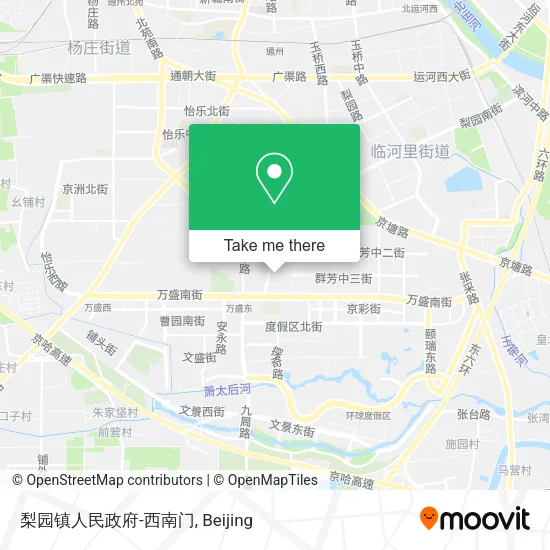 梨园镇人民政府-西南门 map