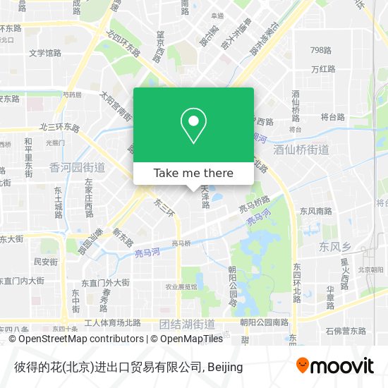 彼得的花(北京)进出口贸易有限公司 map