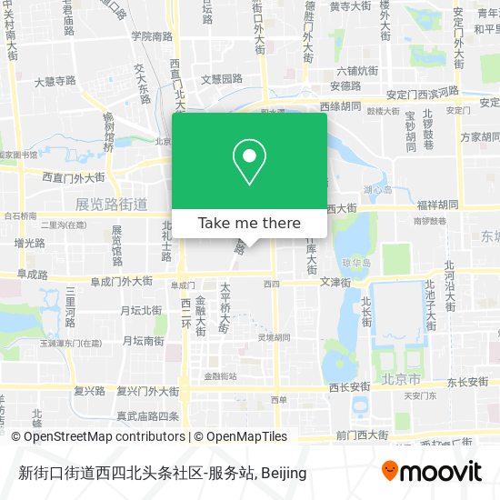 新街口街道西四北头条社区-服务站 map