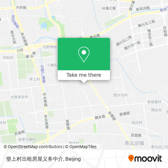 垡上村出租房屋义务中介 map