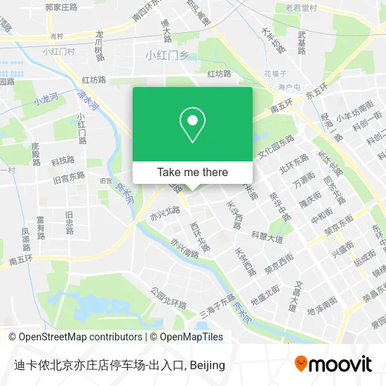 迪卡侬北京亦庄店停车场-出入口 map