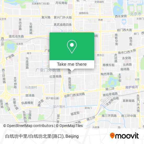 白纸坊中里/白纸坊北里(路口) map