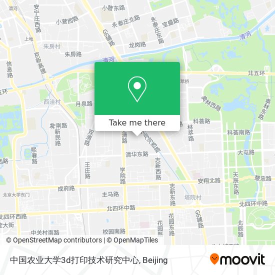 中国农业大学3d打印技术研究中心 map