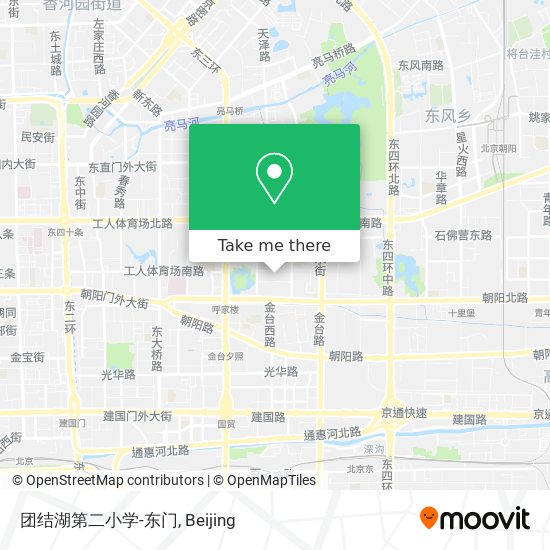 团结湖第二小学-东门 map