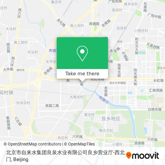 北京市自来水集团良泉水业有限公司良乡营业厅-西北门 map