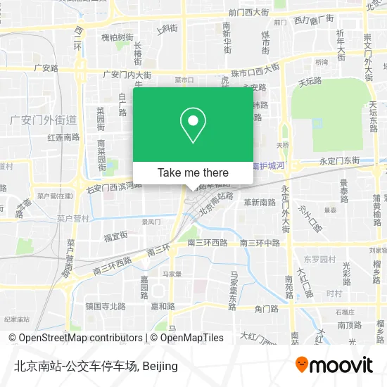 北京南站-公交车停车场 map