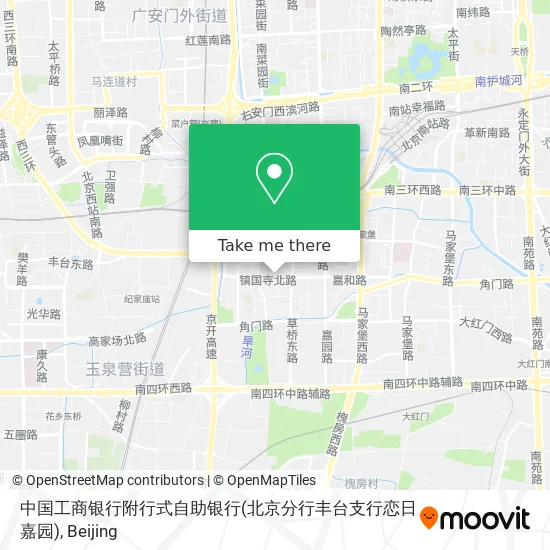 中国工商银行附行式自助银行(北京分行丰台支行恋日嘉园) map