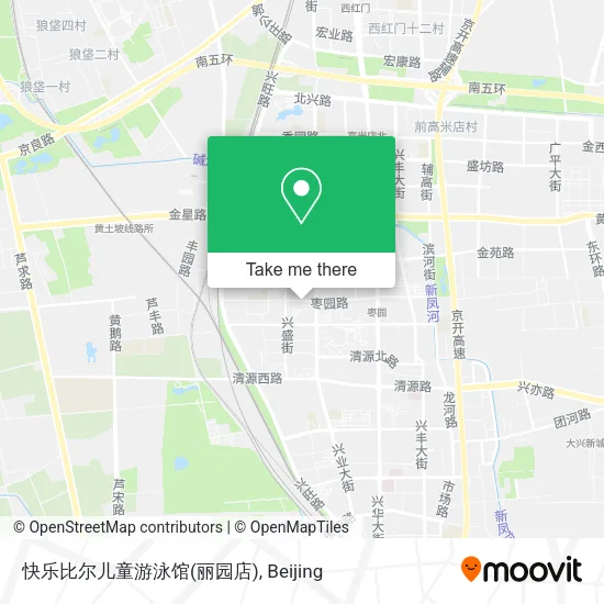 快乐比尔儿童游泳馆(丽园店) map