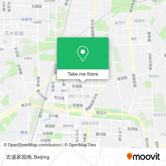 宏盛家园南 map