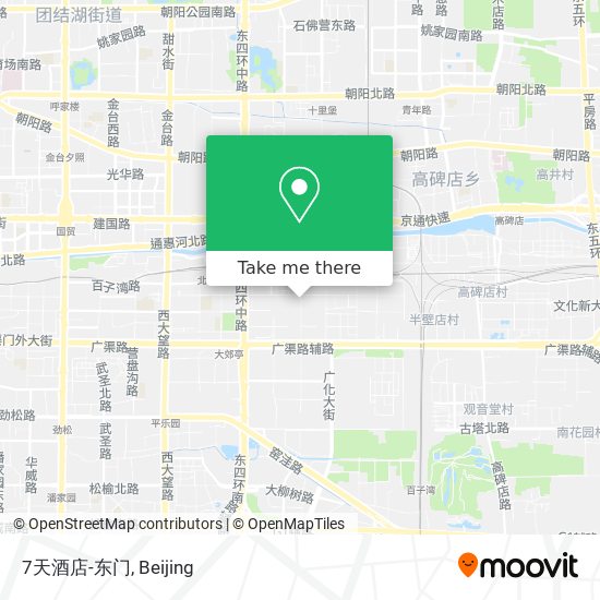 7天酒店-东门 map