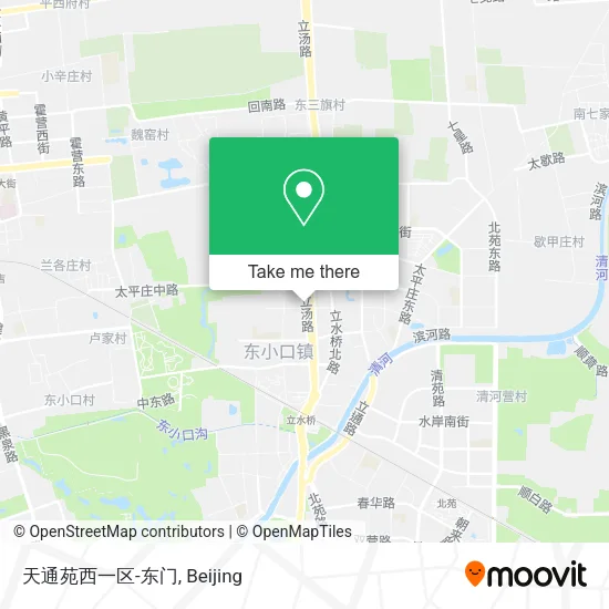 天通苑西一区-东门 map