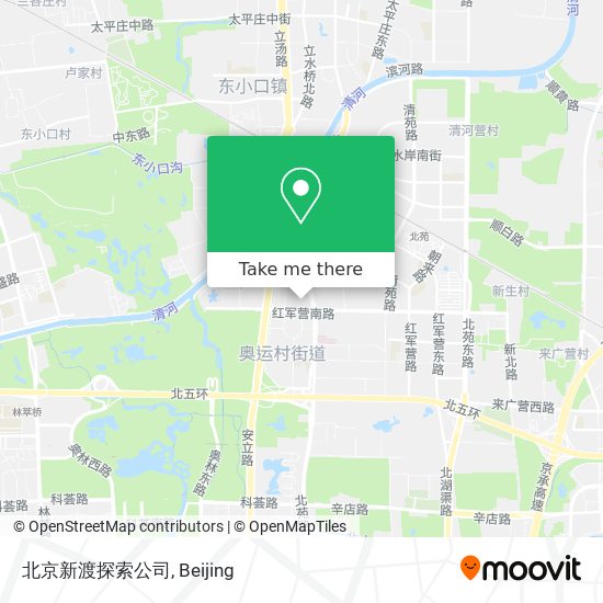 北京新渡探索公司 map