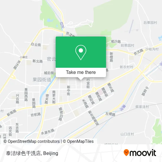 泰洁绿色干洗店 map