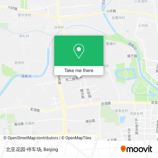 北亚花园-停车场 map