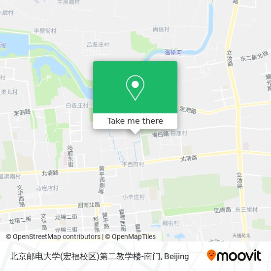 北京邮电大学(宏福校区)第二教学楼-南门 map