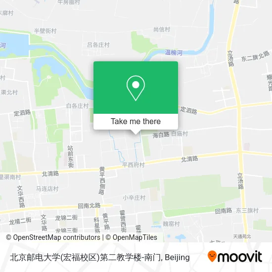 北京邮电大学(宏福校区)第二教学楼-南门 map