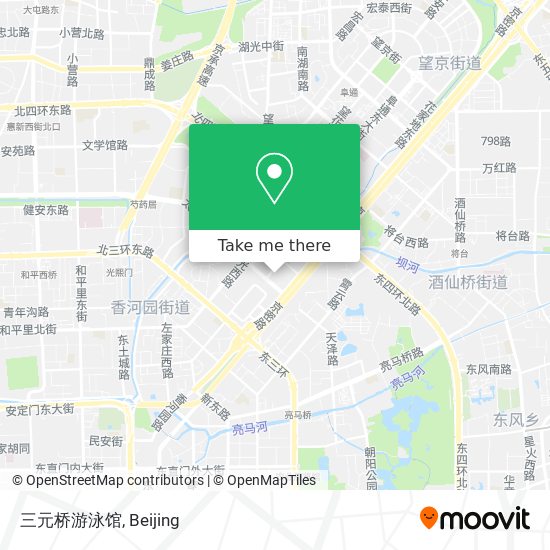 三元桥游泳馆 map