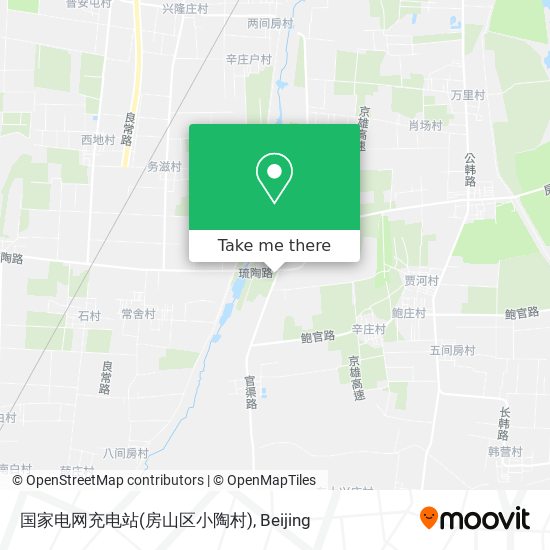 国家电网充电站(房山区小陶村) map
