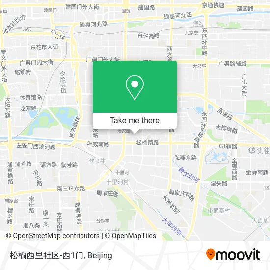 松榆西里社区-西1门 map