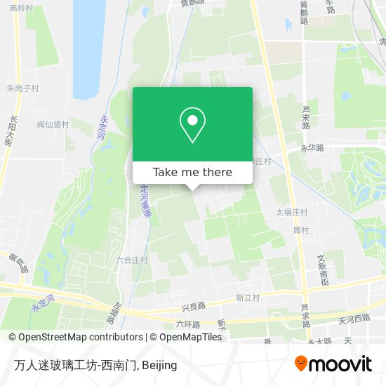 万人迷玻璃工坊-西南门 map