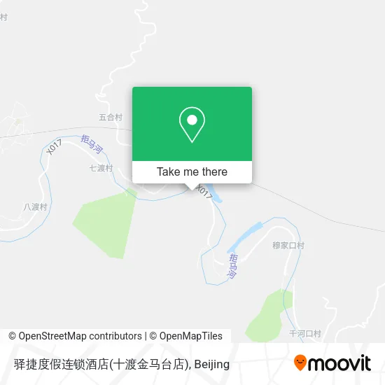驿捷度假连锁酒店(十渡金马台店) map