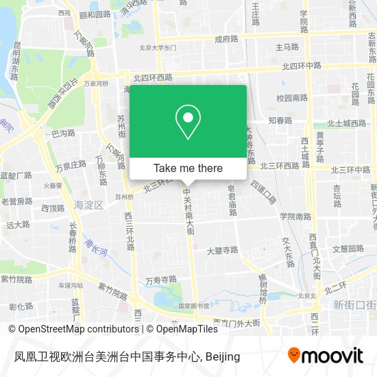 凤凰卫视欧洲台美洲台中国事务中心 map