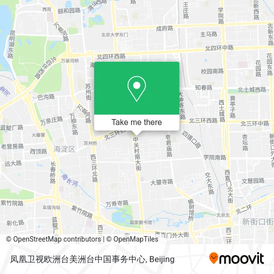 凤凰卫视欧洲台美洲台中国事务中心 map