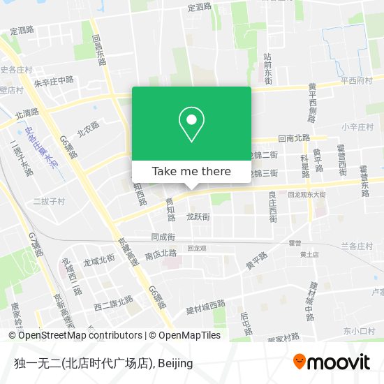 独一无二(北店时代广场店) map