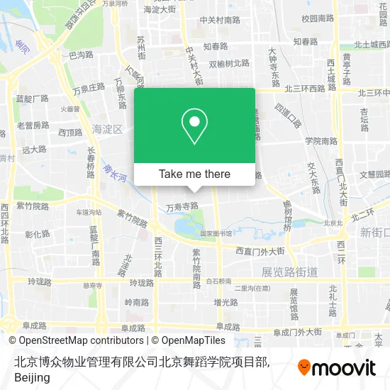 北京博众物业管理有限公司北京舞蹈学院项目部 map