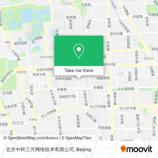 北京中科三方网络技术有限公司 map