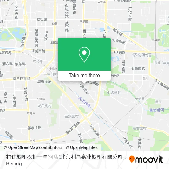 柏优橱柜衣柜十里河店(北京利昌嘉业橱柜有限公司) map