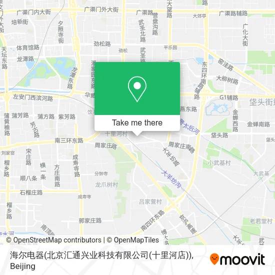 海尔电器(北京汇通兴业科技有限公司(十里河店)) map