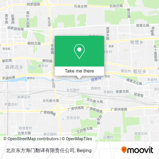 北京东方海门翻译有限责任公司 map