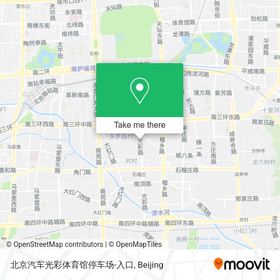 北京汽车光彩体育馆停车场-入口 map