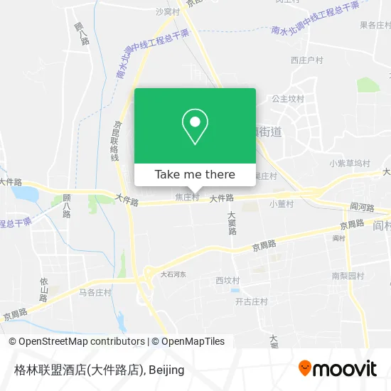 格林联盟酒店(大件路店) map