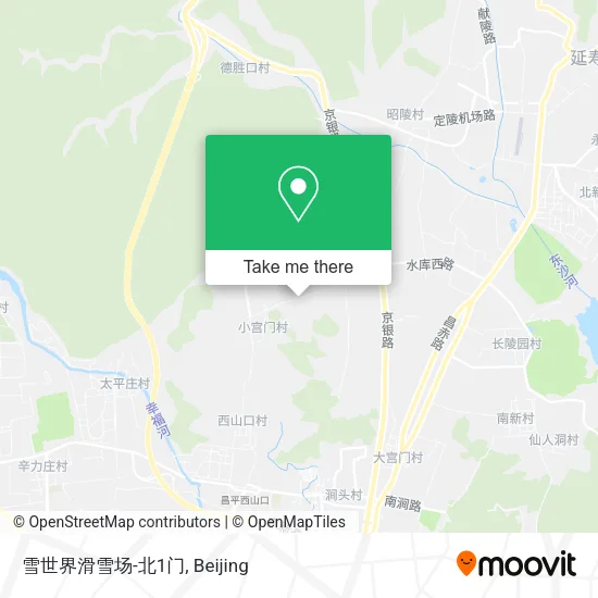 雪世界滑雪场-北1门 map