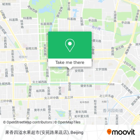 果香四溢水果超市(安苑路果蔬店) map