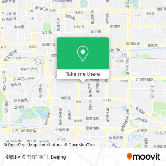 朝阳区图书馆-南门 map