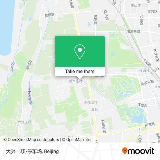 大兴一职-停车场 map