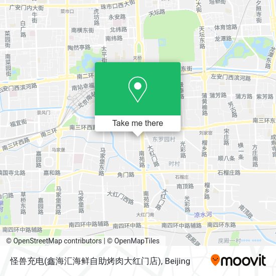 怪兽充电(鑫海汇海鲜自助烤肉大红门店) map