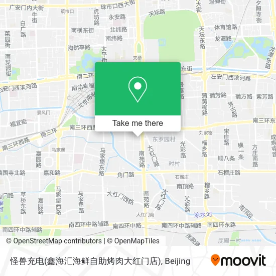 怪兽充电(鑫海汇海鲜自助烤肉大红门店) map
