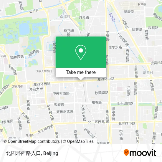 北四环西路入口 map