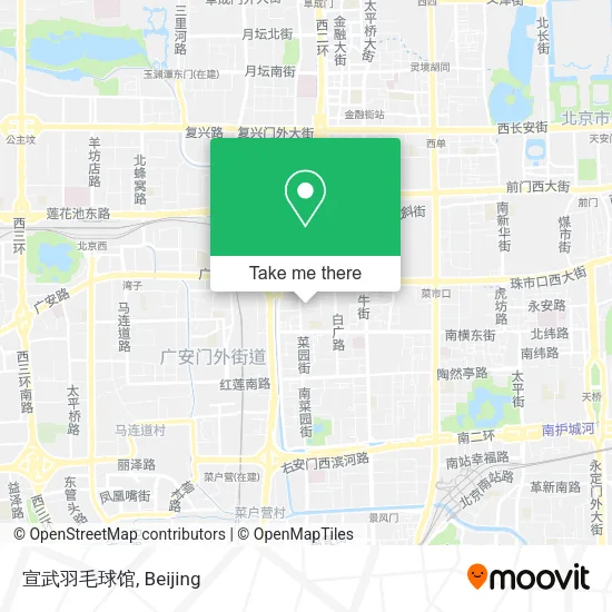 宣武羽毛球馆 map