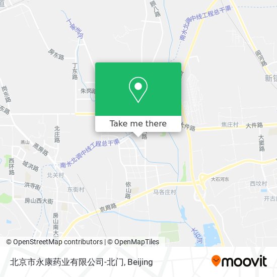 北京市永康药业有限公司-北门 map