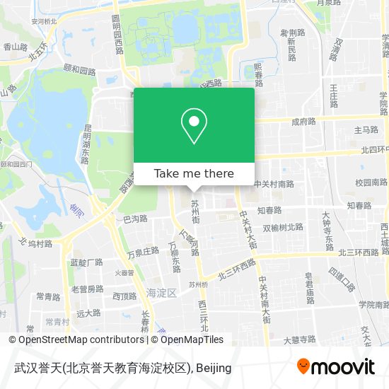 武汉誉天(北京誉天教育海淀校区) map