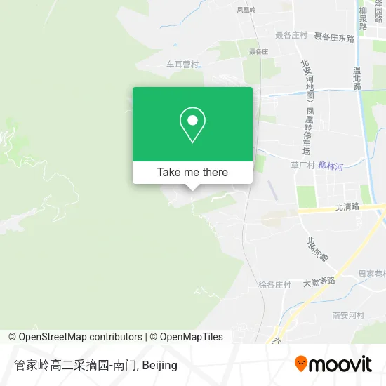 管家岭高二采摘园-南门 map