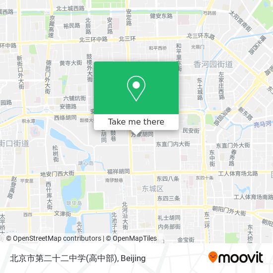 北京市第二十二中学(高中部) map