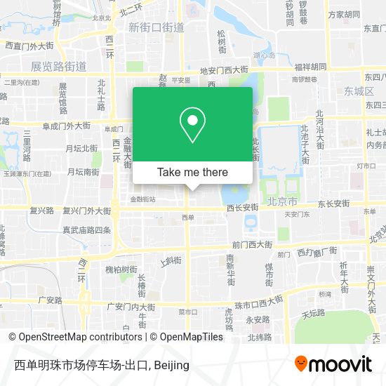 西单明珠市场停车场-出口 map