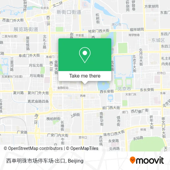 西单明珠市场停车场-出口 map